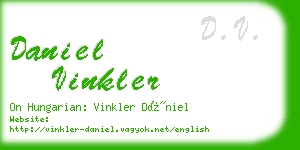 daniel vinkler business card